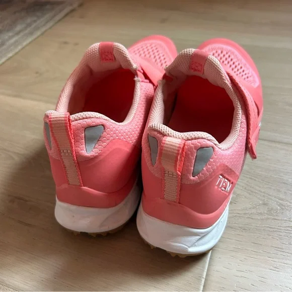 TIEM Slipstream Cycling Shoe Coral Pink Womens 10 + SPD Clips VGUC - Picture 3 of 6
